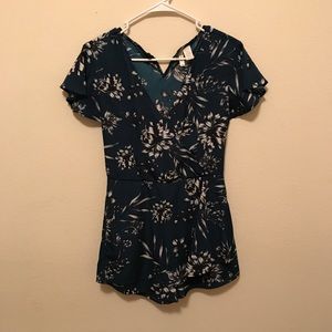 Japana size small floral romper